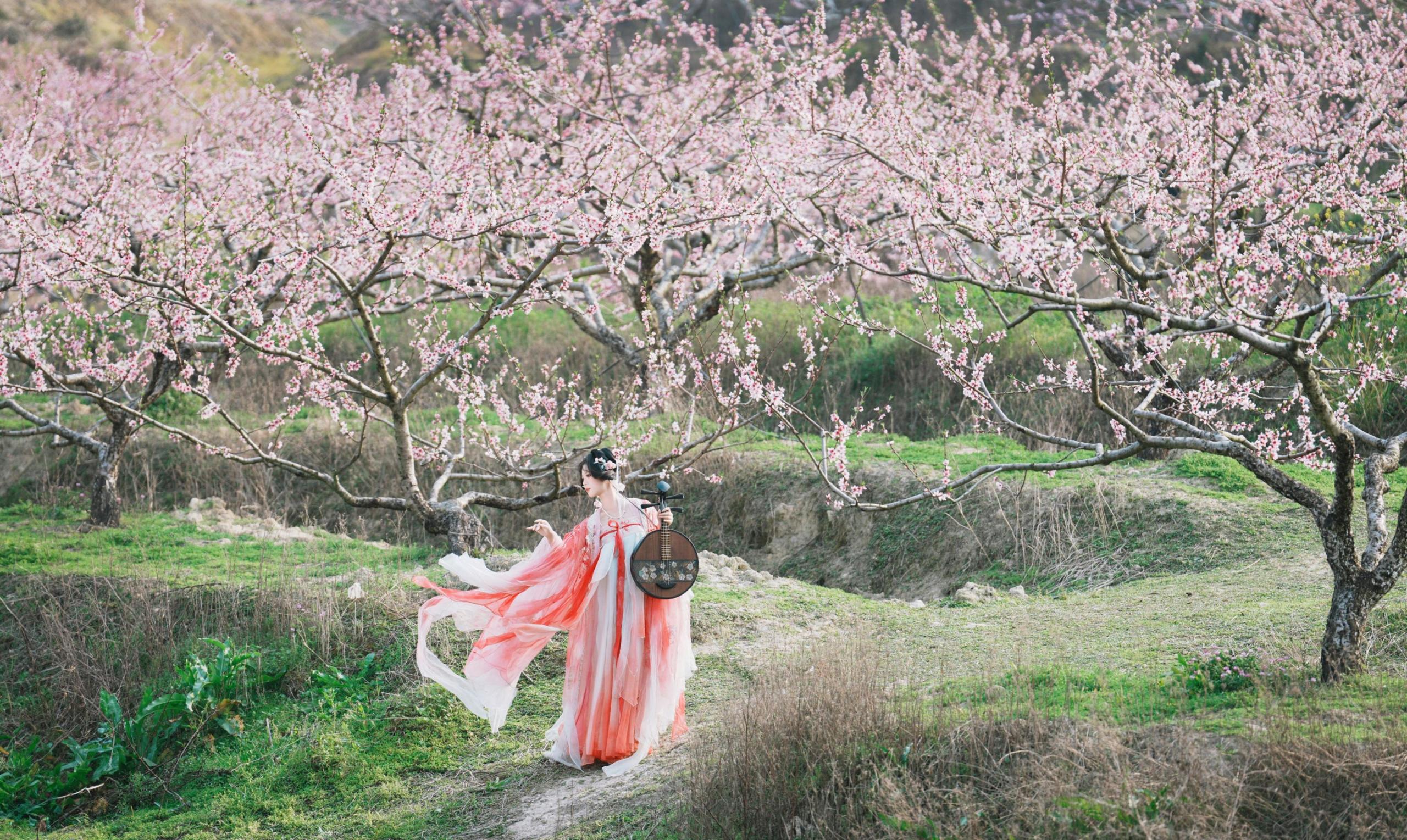 夏煦 – 《古风桃花人像》[19P] 插图2